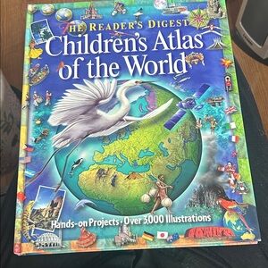 Used Children's Atlas of the World - Blue
